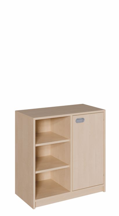 K Schrank 80 cm, 1 Tür re./li./Regal, 2 Breiten